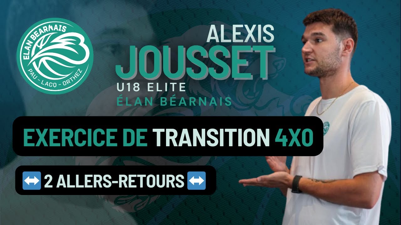 Exercice de Transition 4x0 ↔️ 2 Allers-Retours | Élan Béarnais Pau-Orthez