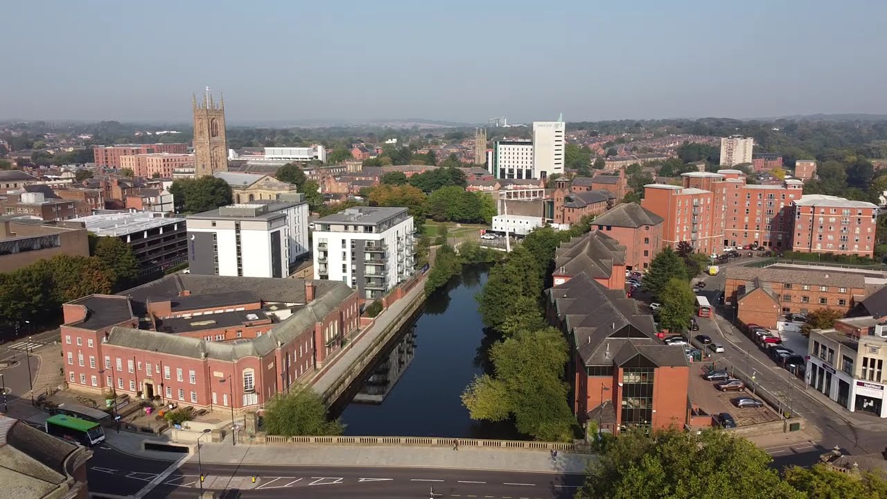 Derby Riverside by Drone Sept 2020