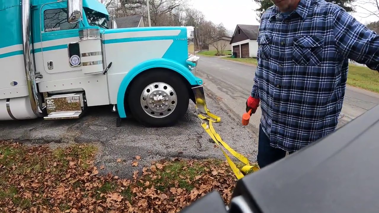How to straighten the bumper on my custom Peterbilt.