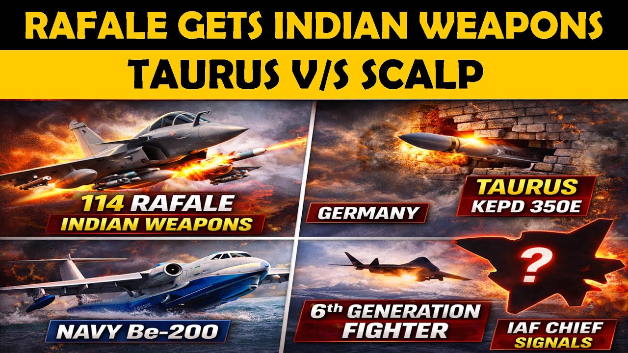 114 Rafale + Indian Missiles ,TAURUS Enters IAF ,Navy Be-200,India&rsquo;s 6th Gen Fighter Plan EXPOSED!!