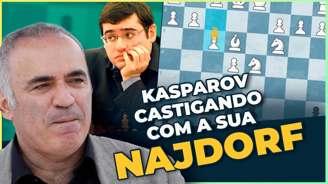 Que partida genial do Grande Kasparov | Defesa Najdorf | Xadrez é Vida
