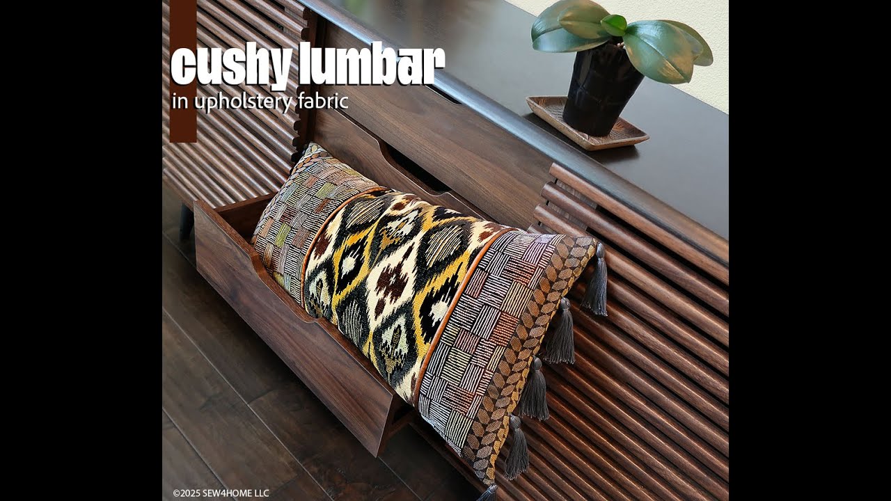 Upholstery Fabric Lumbar Pillow