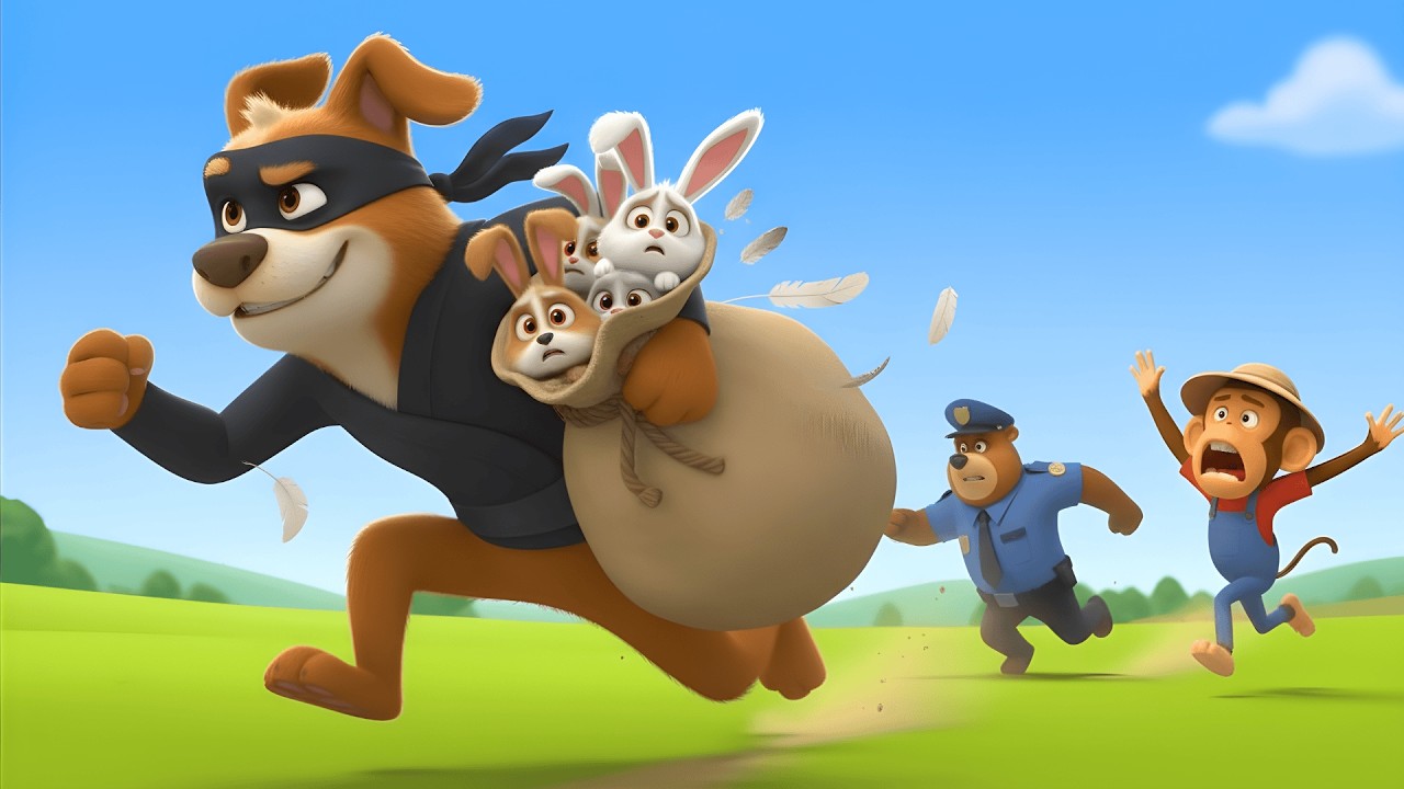 Animal Thief in the Monkey Farm! 😱 | Police Bear Officer to the Rescue 👮‍♂️