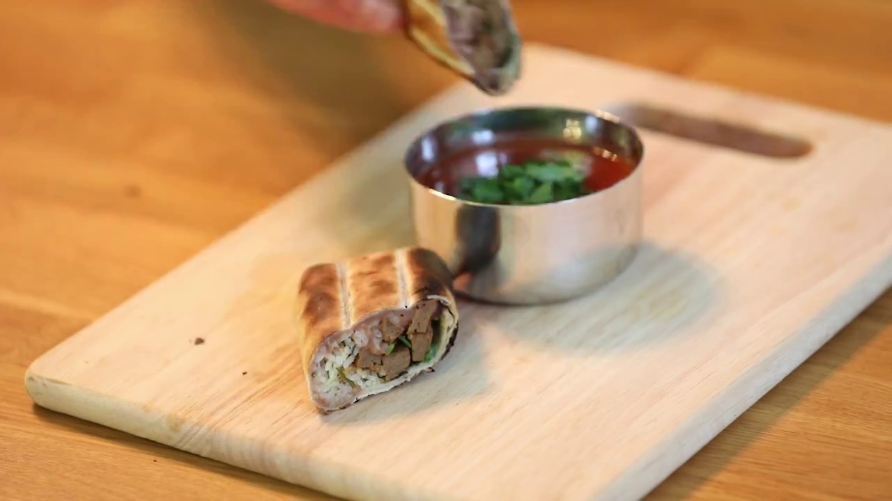 Vegan Toasted Steak Burritos with Sgaia Foods Mheat