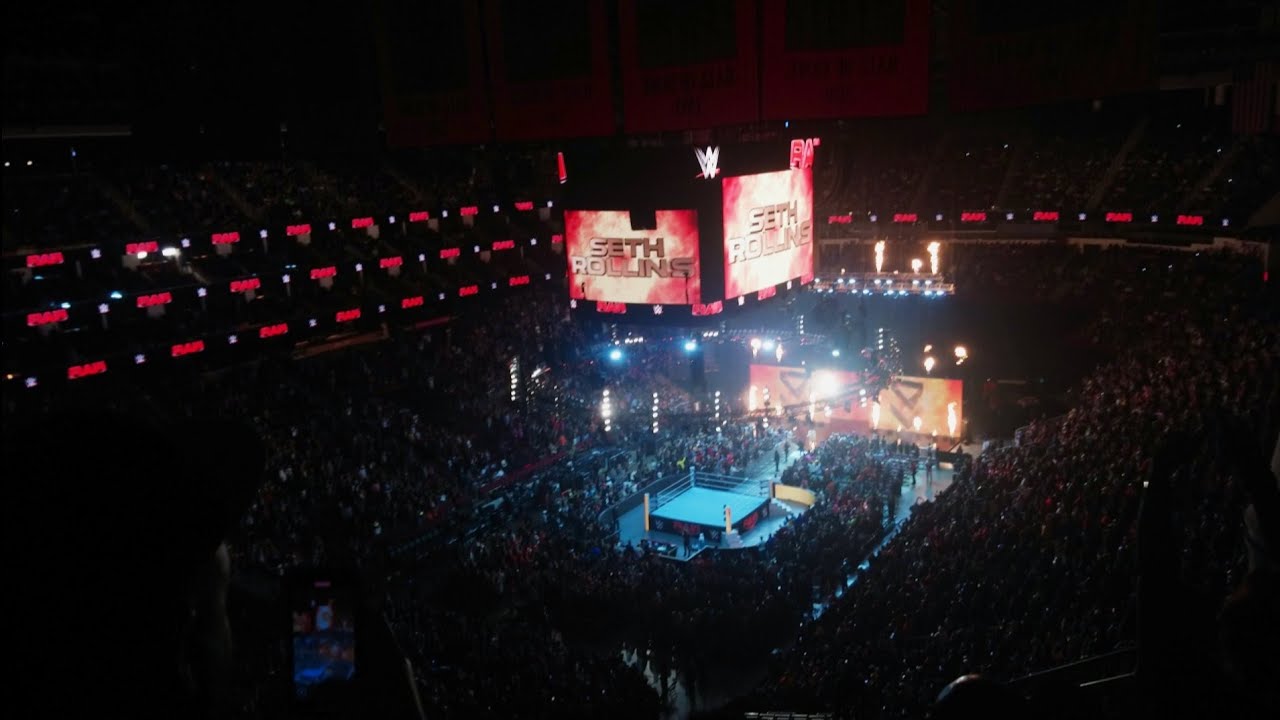 WWE RAW December 30th, 2024 Seth Rollins Entrance Pyro Live