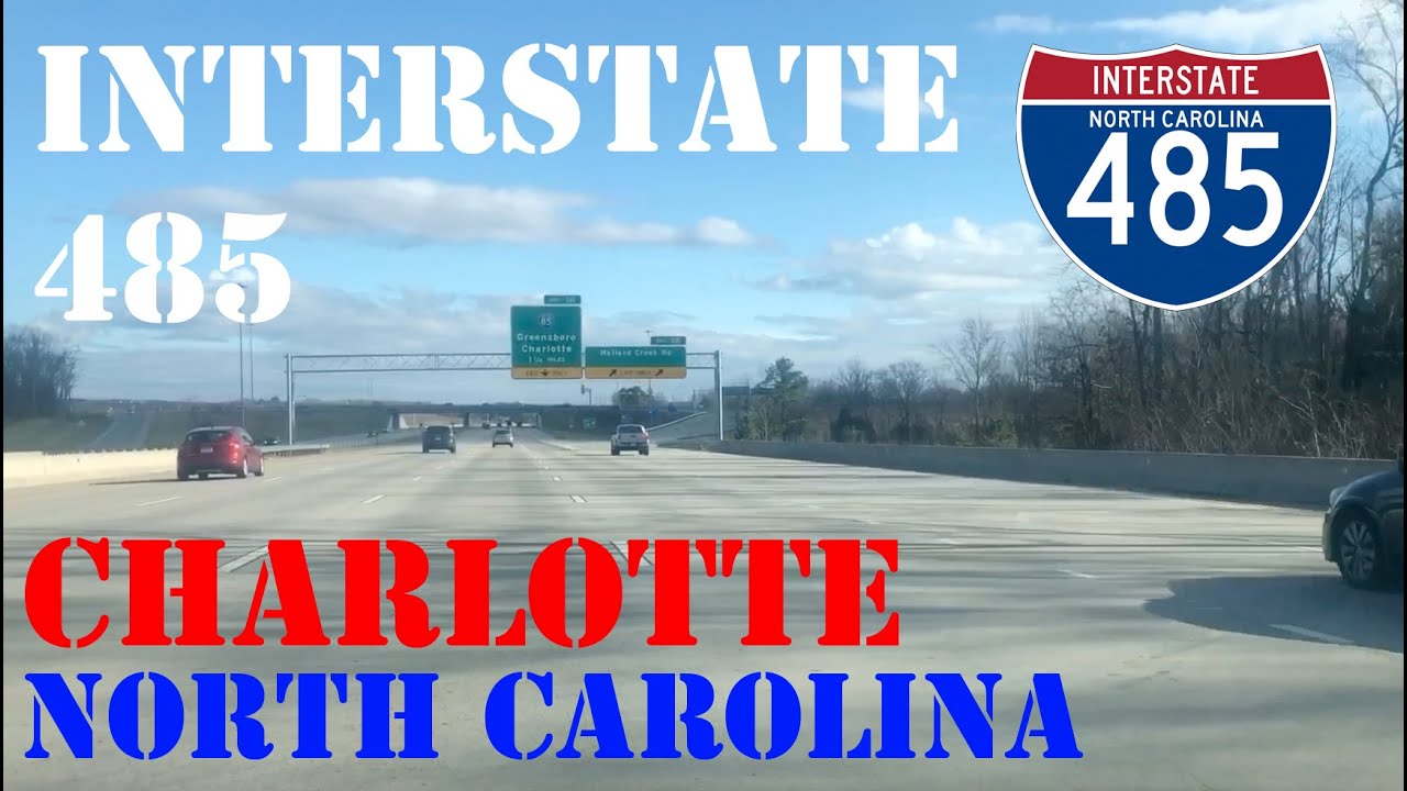 I-485 Inner - FULL Loop ALL Exits - Charlotte - North Carolina - Real-Time - Highway Drive