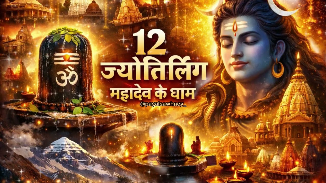 सोमवार स्पेशल | शिव जी के 12 ज्योतिर्लिंग नाम मंत्र | सुनें और पाएँ महादेव की कृपा @payalsawhney_ 