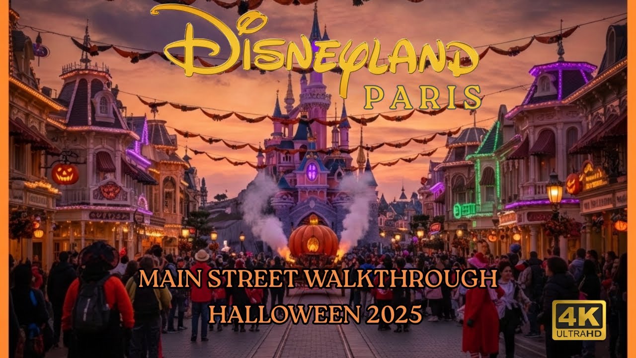 Disneyland Paris Halloween Main Street Walkthrough October 2025 – A Must See Spooky Experience