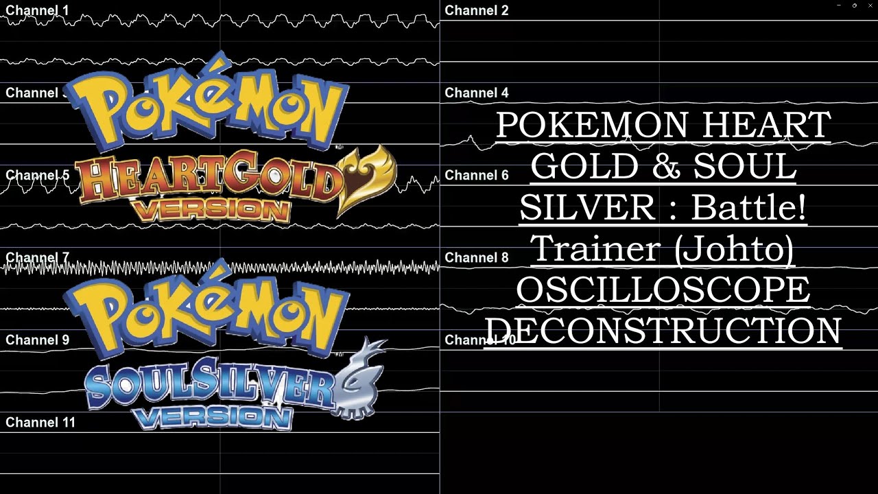 Pokémon Heart Gold and Soul Silver (NDS) - Battle! Trainer (Johto) [Oscilloscope Deconstruction]