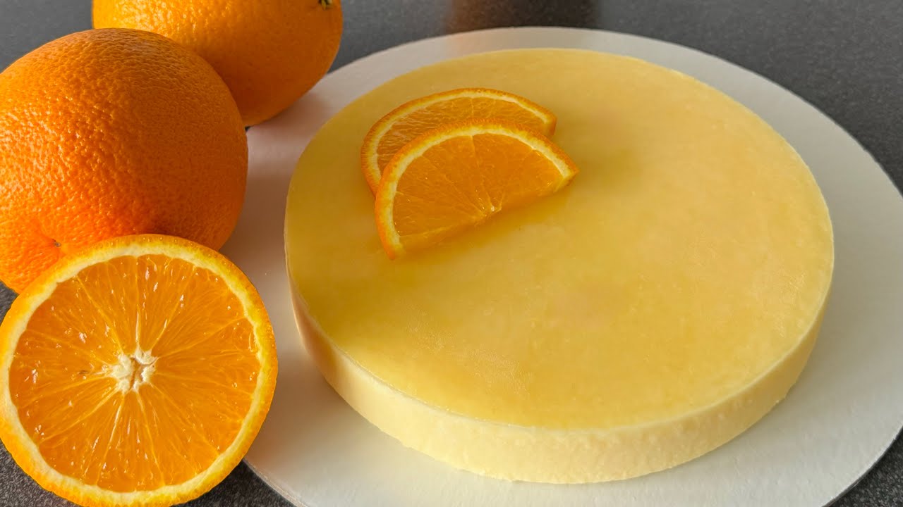 АПЕЛЬСИНОВЫЙ МУСС🍊 муссовая прослойка для торта⭐️