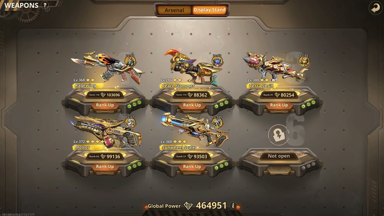 MSA - Display Stand Weapon Cores - S5 F2P