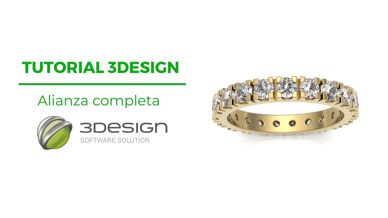 Tutorial paso a paso: Diseña un anillo de pedida con 3Design Software. 2023.