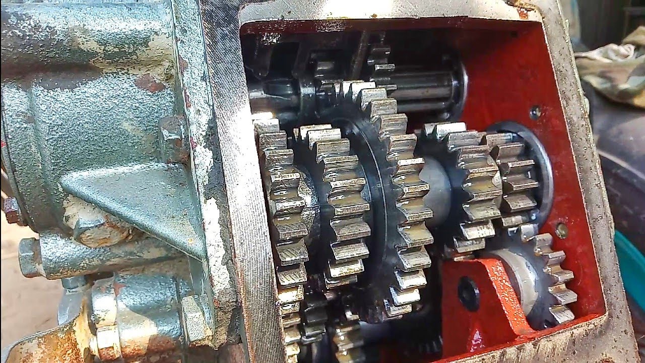 Sifang power tiller gear box fitting.Rotary tiller shaft install.