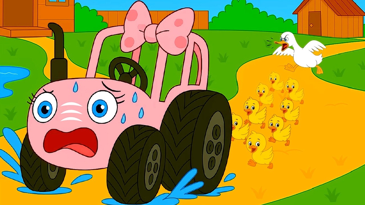 Гусиное приключение 🦆 — Сказки ТракТЫРишки 🚜 — Развивающий мультик-диафильм