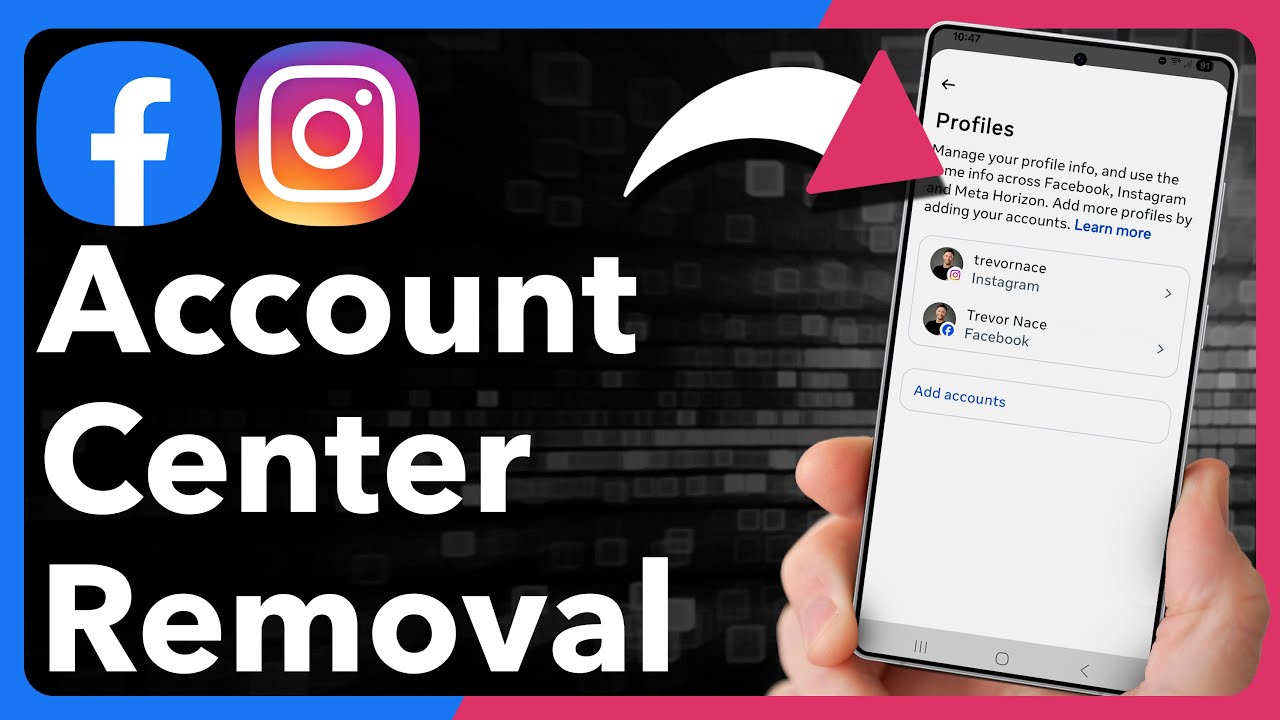 How To Remove Instagram Or Facebook From Accounts Center