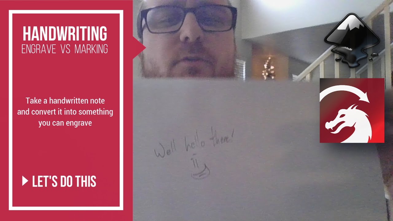 Convert Handwriting into SVG - Engrave and score line