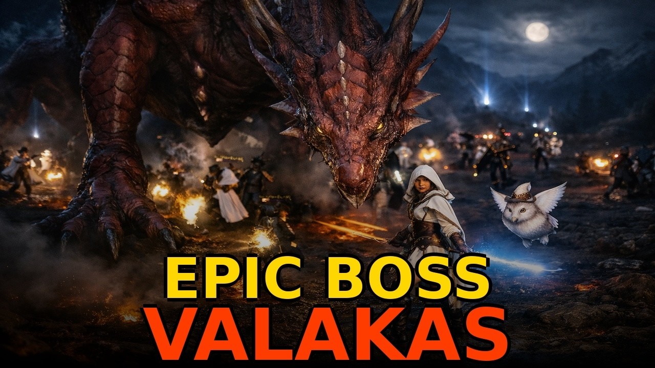 EPIC BOSS VALAKAS  L2 SUDAMRICA - PJ CRKCT 11/02/26 #interlude #lineage2 #mmorpg