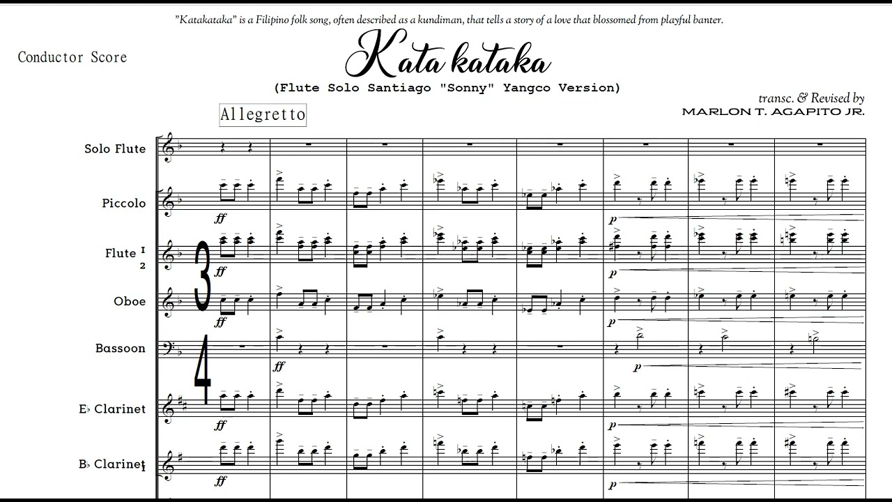 Katakataka Solo for Flute