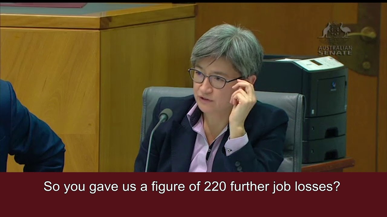 Senator Penny Wong - Senate Estimates: Defence jobs