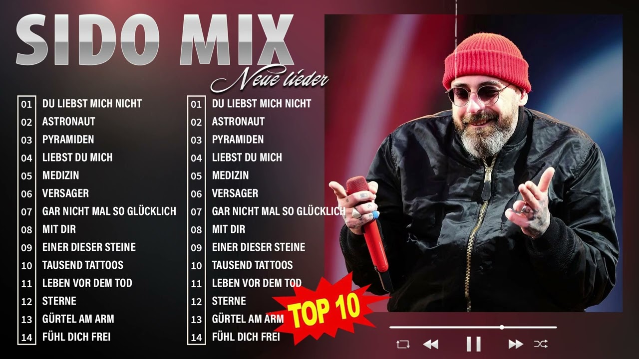 SIDO BEST OF - SIDO DIE BESTEN HITS - SIDO NEUE LIEDER 2023 - MUSIK 2023 - SIDO 2023 MIX