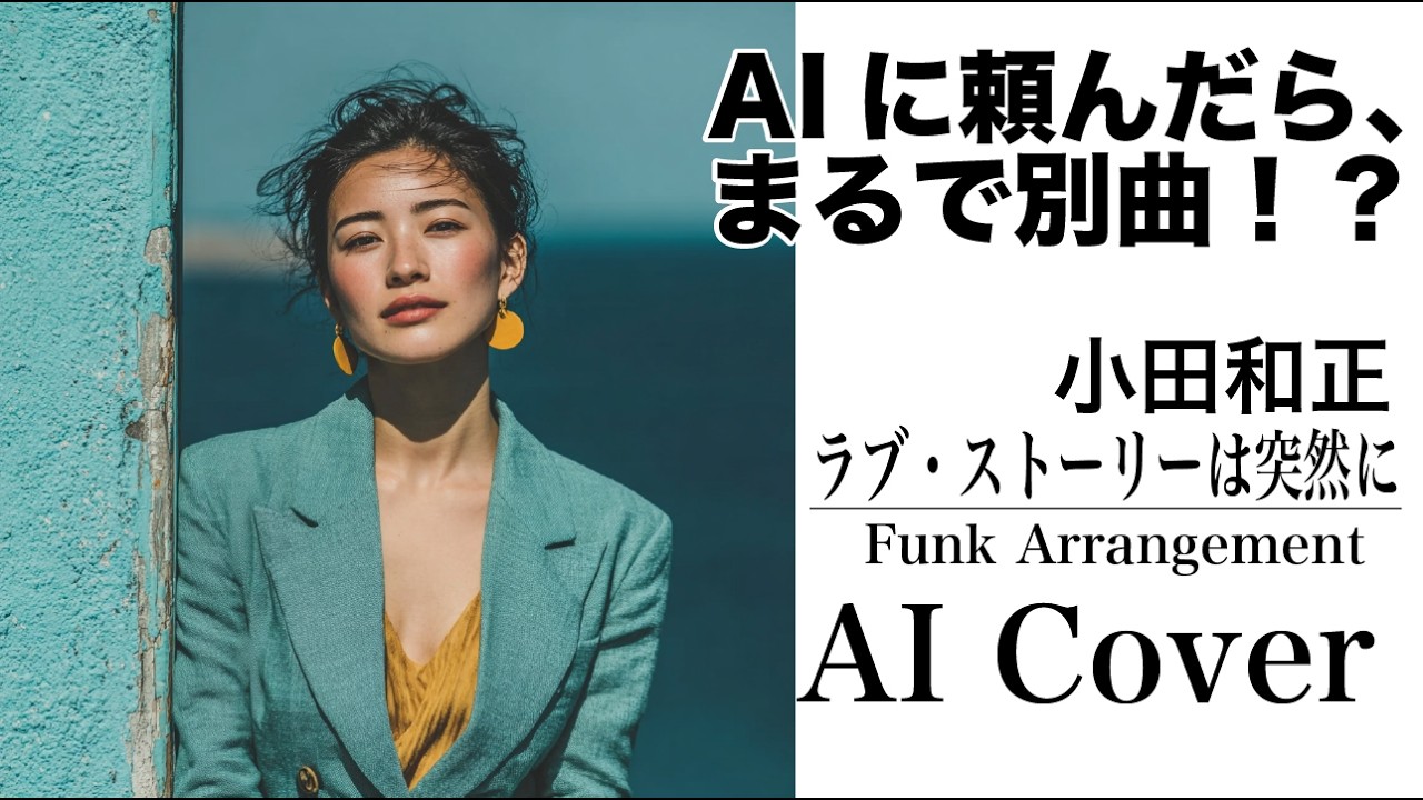 【FUNK大胆アレンジ】ラブ・ストーリーは突然に / 小田和正｜AIで月9主題歌が女性ヴォーカルにアレンジ🎵まるで別曲