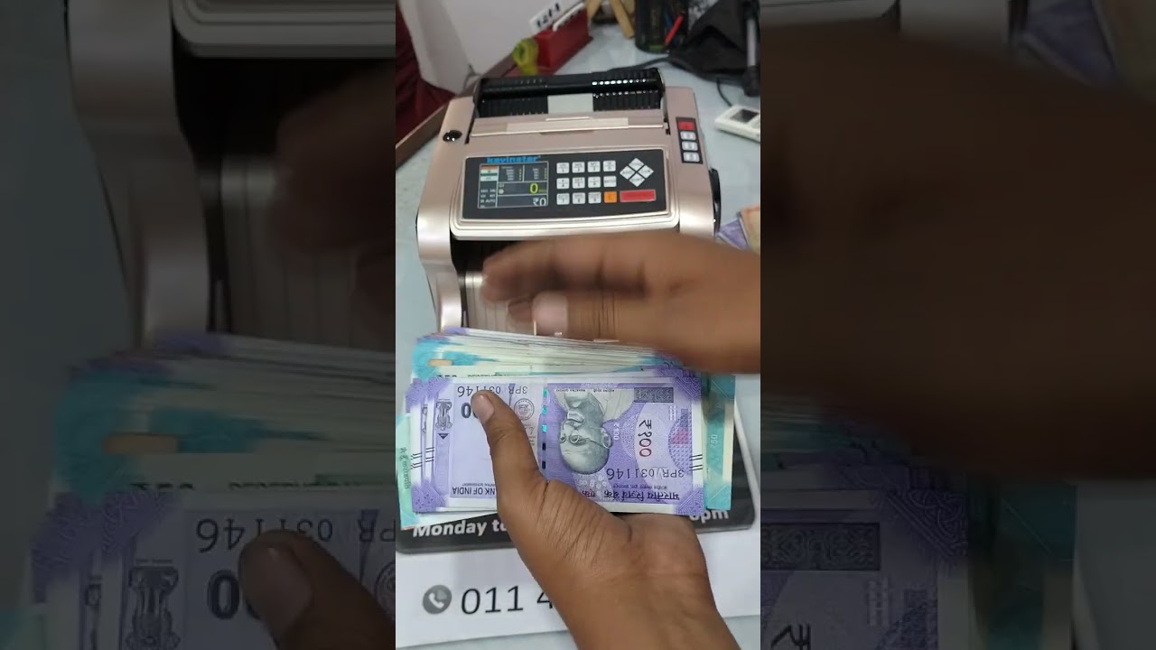 Mix Currency Counting Machine with 6 Sensors ✅ Mix Note Counting Machine for All Currencies! #newest
