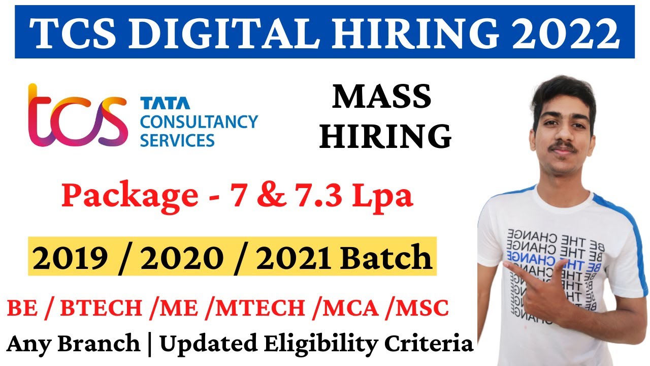 TCS Digital Hiring 2022 | TCS Mass Recruitment 2019 2020 2021 Batch | TCS Recruitment 2022
