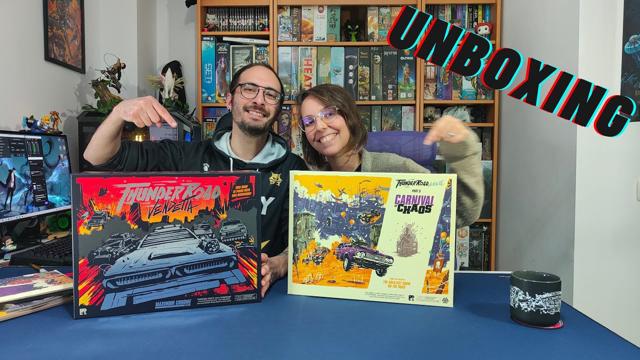 Unboxing Thunder Road Vendetta y expansión Carnival of Chaos - Guía de Mazmorras #6