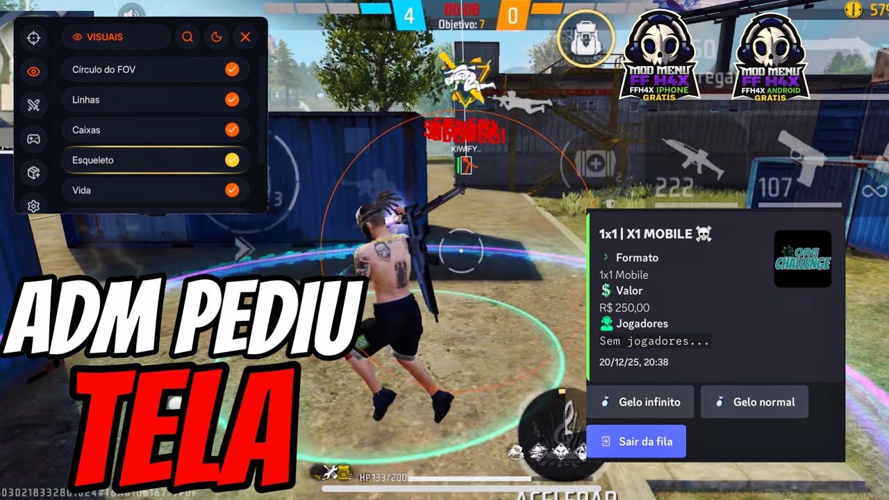 Xitando no Apostado de $100✅☠️ | Painel Mobile Android/iOS AIMBOT APK - ANALISTA ACHOU NADA 
