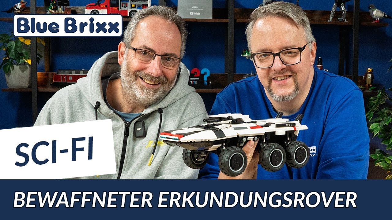 1277 Teile Sci-Fi-Action! Der bewaffnete Erkundungsrover von BlueBrixx!