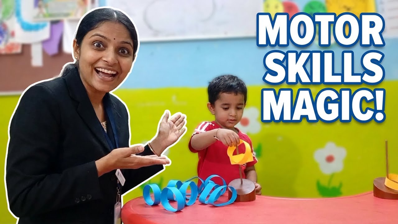 Playgroup Fine Motor Skills Activity | Ring Transfer Exercise for Children