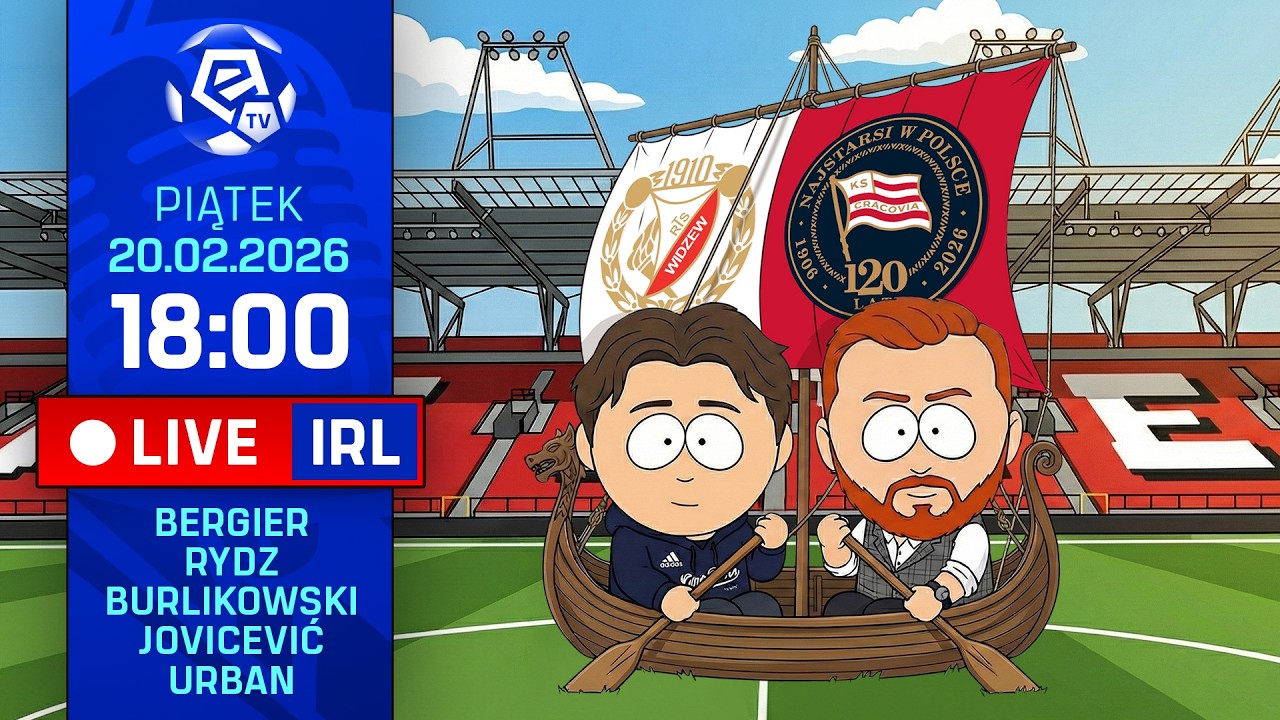 LIVE IRL | WIDZEW - CRACOVIA | Płyniemy w Łodzi | Transmisja meczu w C+ od 20:00