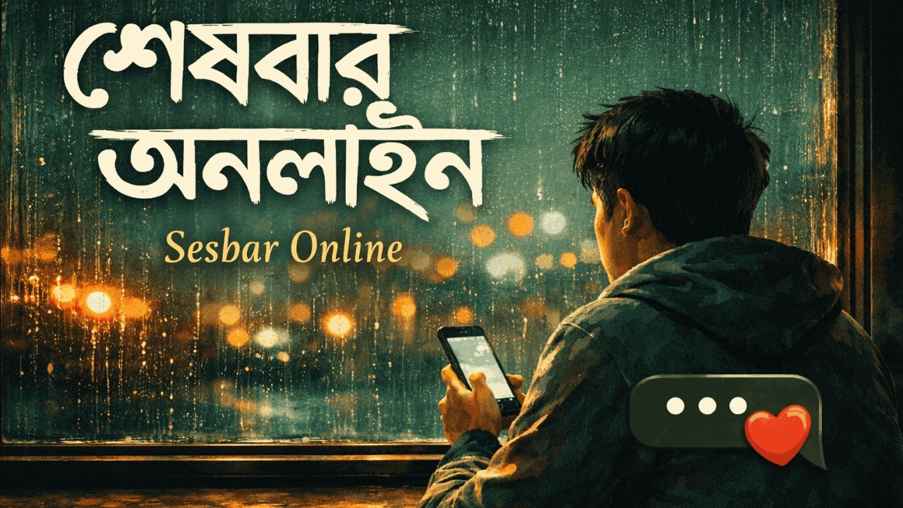 শেষবার অনলাইন | Late Night Bengali Emotional Song | Calm Healing Music