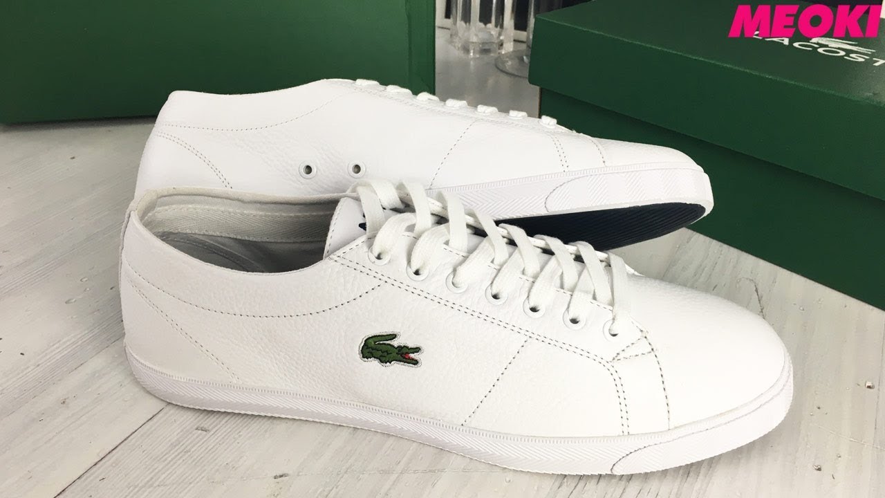 Lacoste Riberac LCR3 White Sneaker Unboxing [HD]