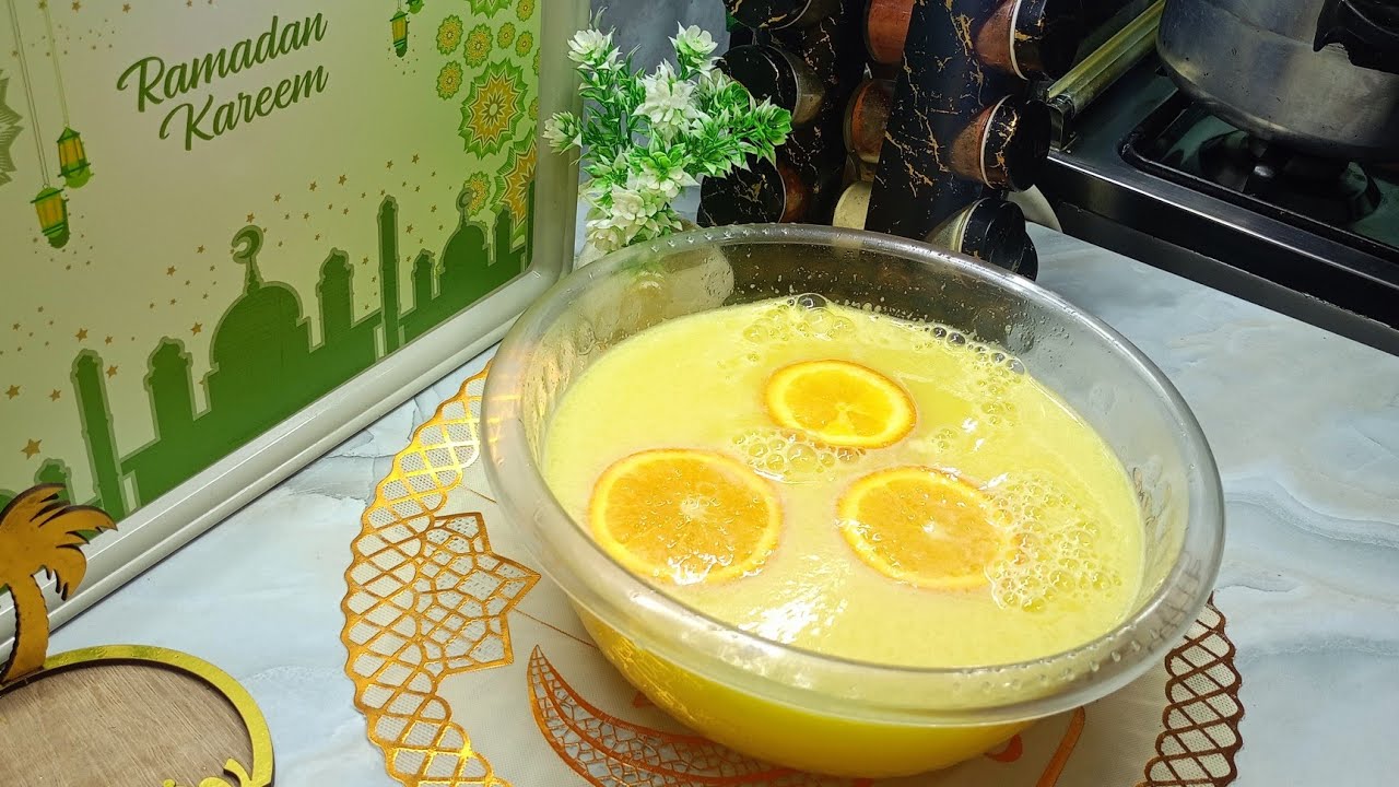 جربوها لفطور رمصان شربات البرتقال تهبل فلبنة 😋مقدير مضبوطة
