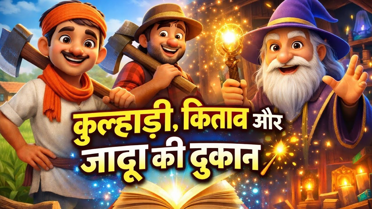 जादूगर । Hindi Story। Moral Story । Cartoon story #cartoon #viral #funny #love #video #viralvideo