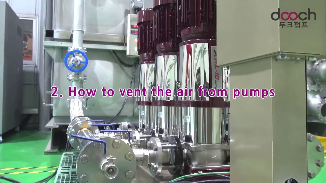 How to vent the air from Vertical Booster Pump System