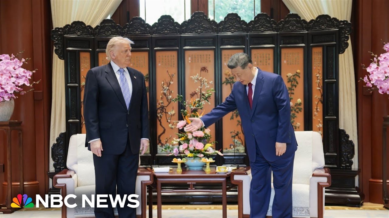 Xi welcomes Trump to Zhongnanhai for summit closing remarks