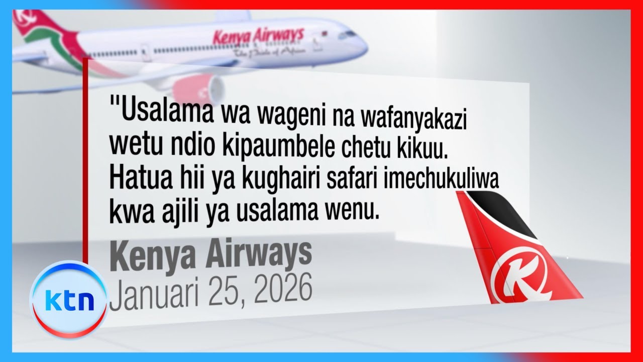 KQ yasitisha safari zote za New York kufuatia dhoruba kali