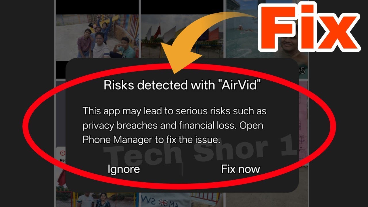 Risks detected with app in android phone problem solved