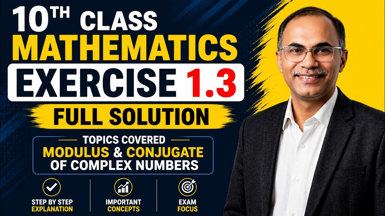 10th Class Math Exercise 1.3 Full Solution | Modulus & Conjugate || New Book 2026