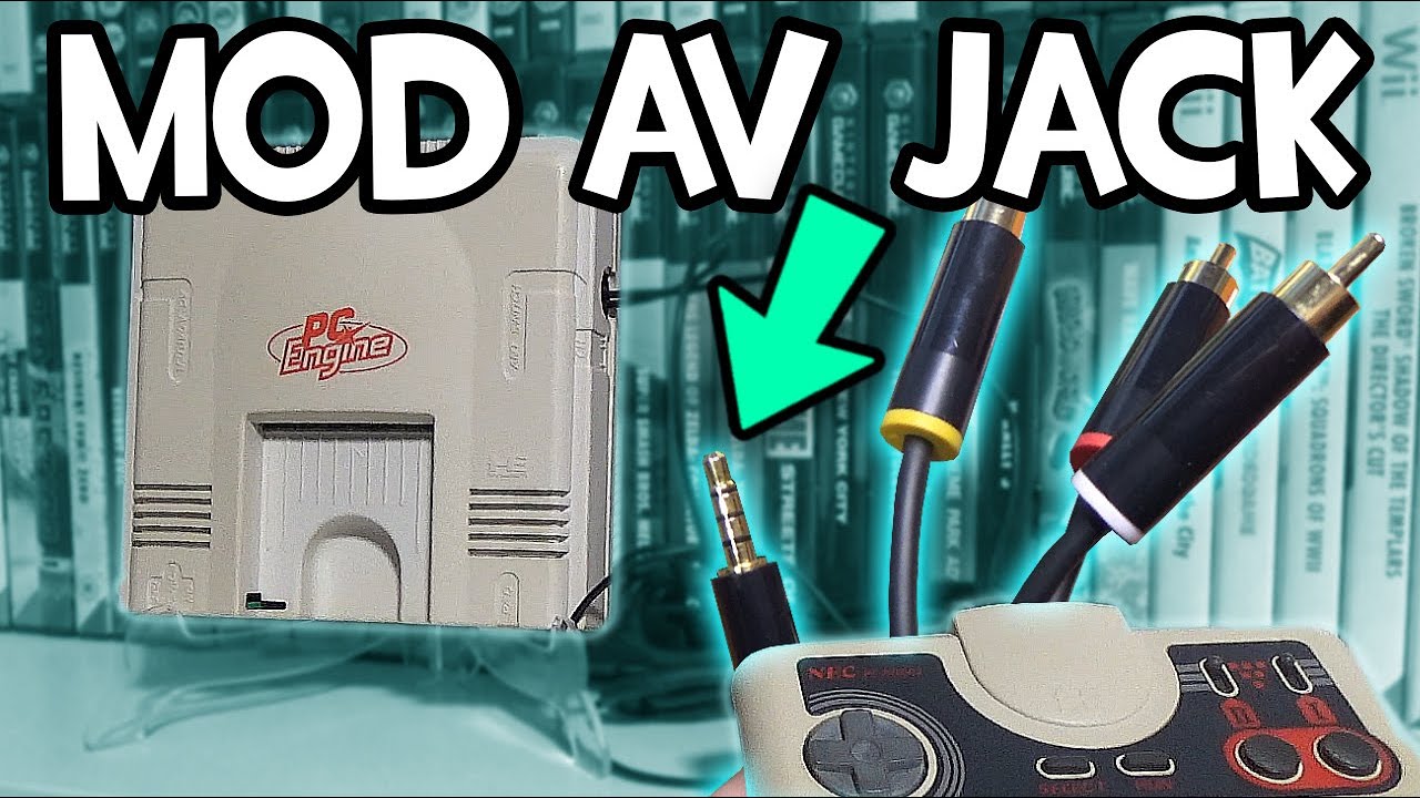 PC ENGINE con MOD AV por JACK
