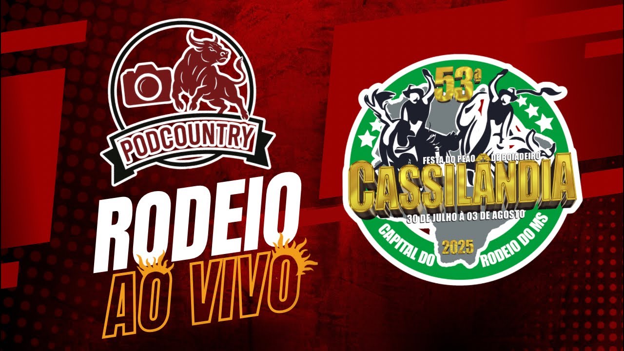 QUARTA FEIRA - RODEIO REGIONAL - FESTA DO PEÃO DE CASSILÂNDIA 2025