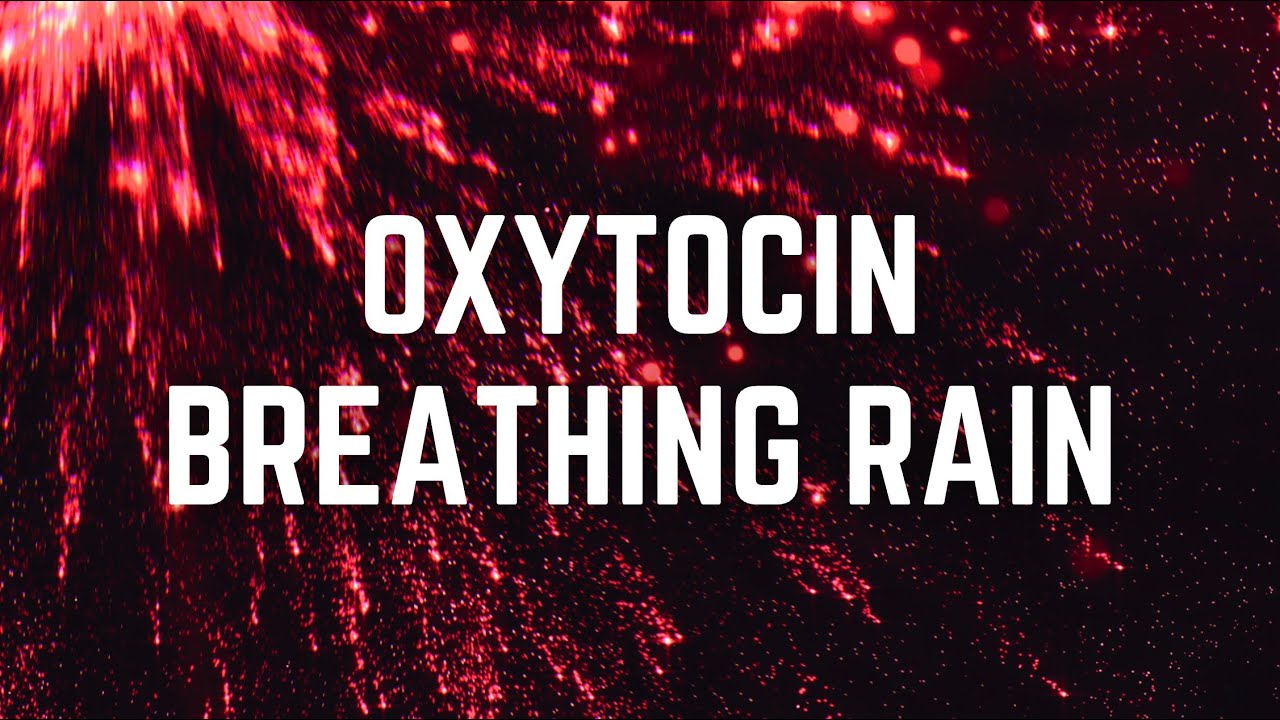 OXYTOCIN BREATHING RAIN | 12 Hrs | Black Screen | No Midway Ads | Relax/ Sleep/ Calm Anxiety/ Focus