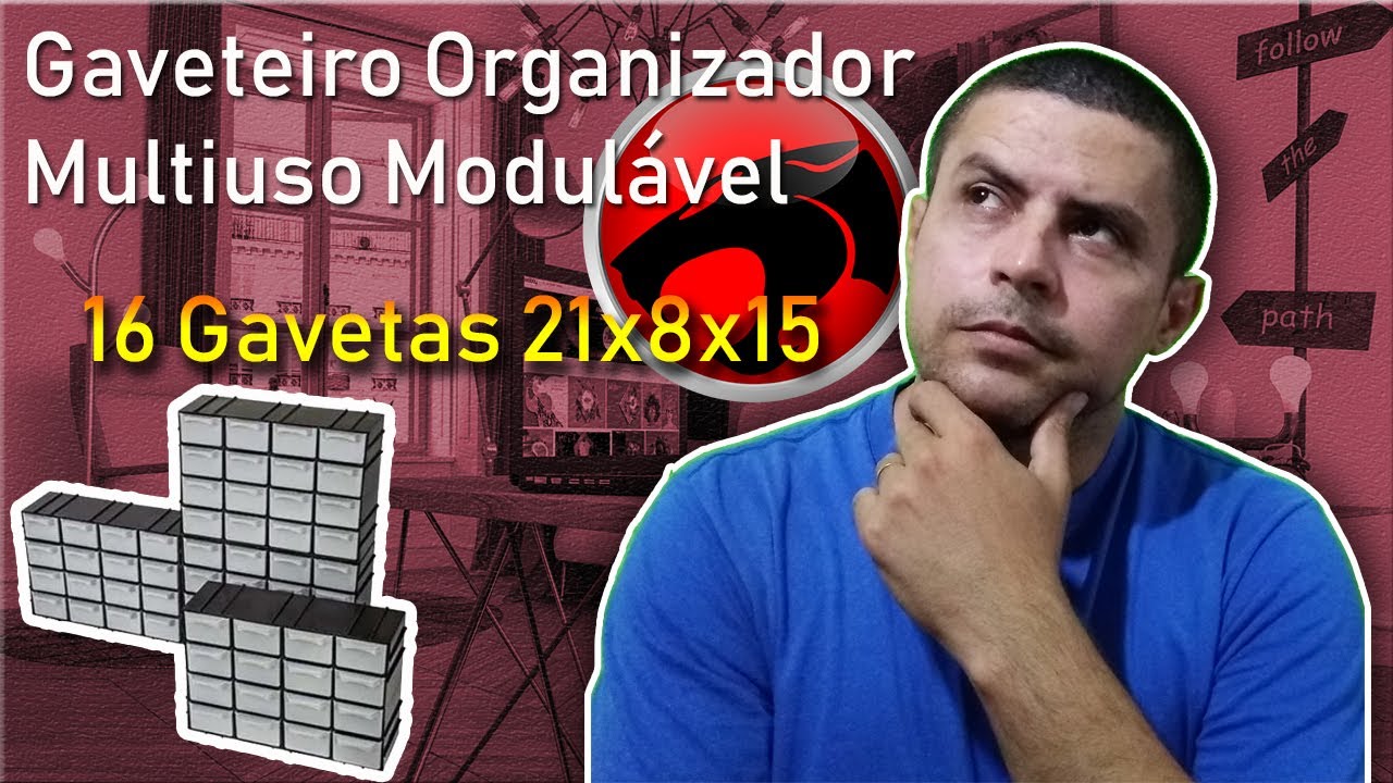 ORGANIZADOR MINI MODULAVEL 7001 COM 16 GAVETAS
