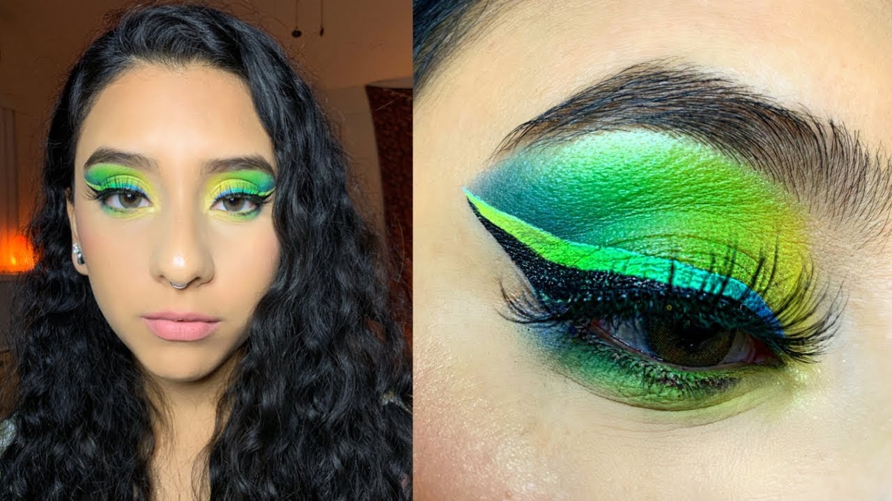 Neon Green Makeup