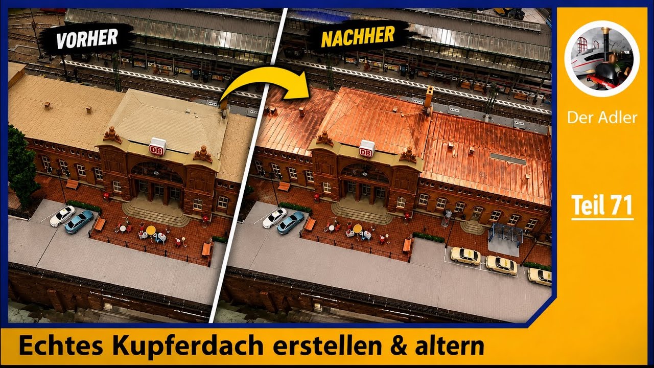 Bauanleitung: Kupferdach erstellen und professionell altern.