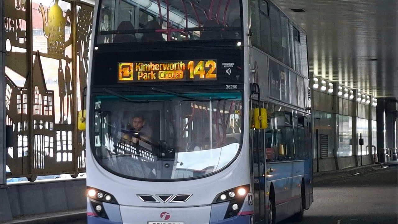 142 First Bus - Rotherham to Kimberworth Park Circular (Full Route)