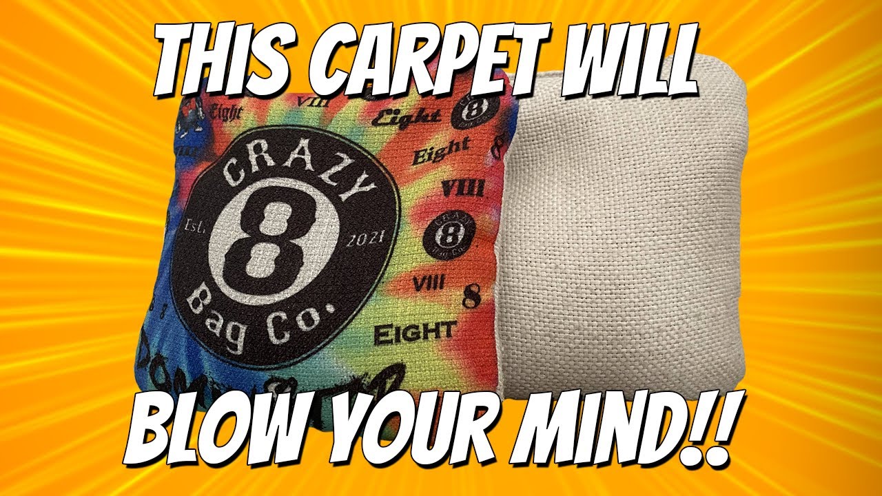 My new favorite Carpet Bag!! // Crazy 8 Cornhole Dominators Bag Review - Episode 27