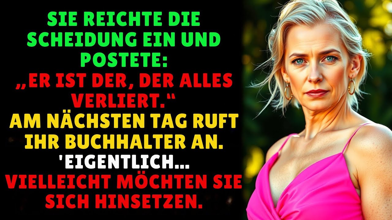 Sie reichte die Scheidung ein und postete: „Er ist derjenige, der alles verliert.“
